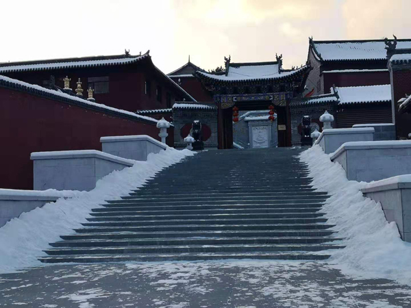 雪中五臺(tái)山