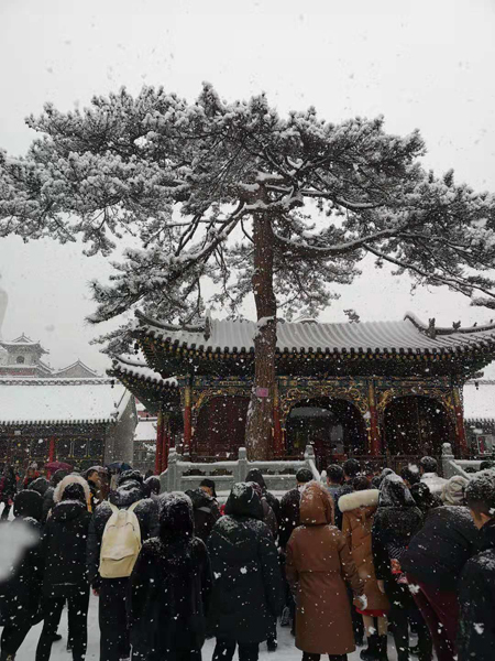 雪中五臺(tái)山