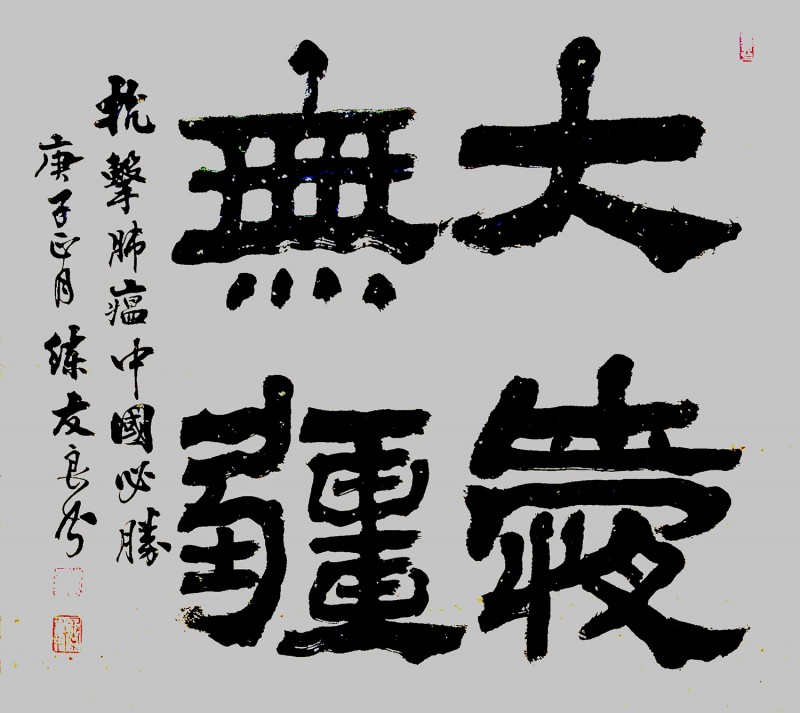 練友良書法作品——眾志成城 抗擊肺炎主題網(wǎng)絡(luò)書畫攝影展優(yōu)秀作品