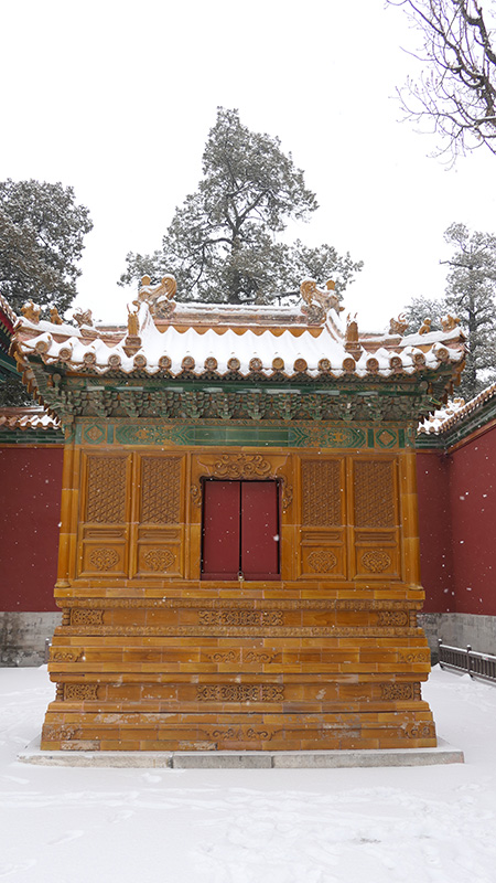 雪中景山公園、故宮