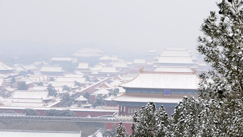 雪中景山公園、故宮——李月攝影