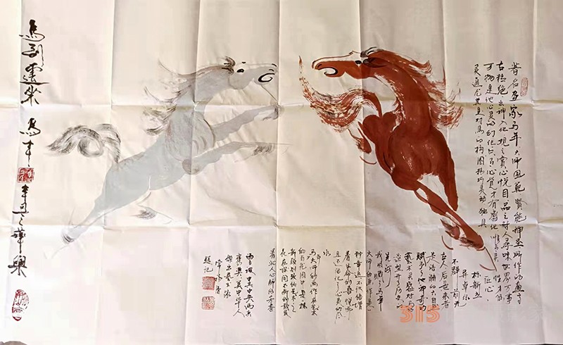 國(guó)禮書畫家馬年作品欣賞